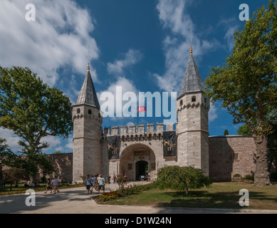 Tor der anreden. Eingang zum Palast, Istanbul, Türkei Stockfoto