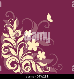 Dekorative Blumen Hintergrund Stockfoto