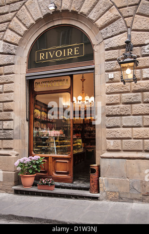 Ein elegantes Café-Bar im Zentrum von Florenz Stockfoto