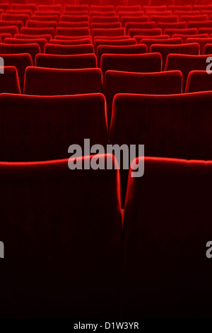 Berlin, Deutschland, leere Sitze in einem Kino Stockfoto