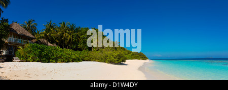 Dschungel-Villa im Soneva Fushi Hotel, Baa Atoll, Malediven Stockfoto