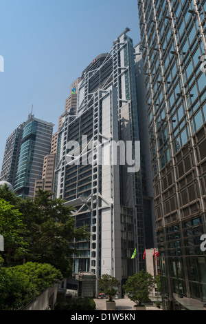 HSBC Bank-Hauptgebäude in Hong Kong Stockfoto