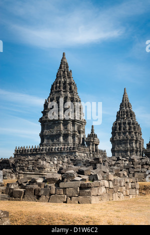 Prambanan ist ein 9. Jahrhundert Hindu Tempel Verbindung in Zentraljava, Indonesien Stockfoto