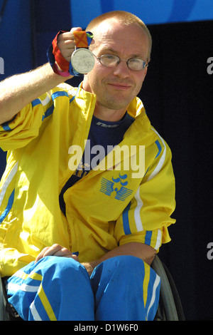 Paralympischen Spiele in Athen, 2004, Silbermedaille Stockfoto