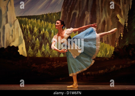 Staatliche Ballett of Georgia "Giselle" am Edinburgh Playhouse durchführen. Nino Gogua Stockfoto