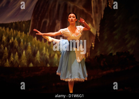 Staatliche Ballett of Georgia "Giselle" am Edinburgh Playhouse durchführen. Nino Gogua Stockfoto