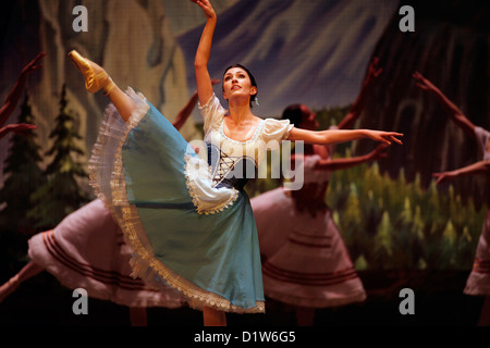 Staatliche Ballett of Georgia "Giselle" am Edinburgh Playhouse durchführen. Nino Gogua Stockfoto