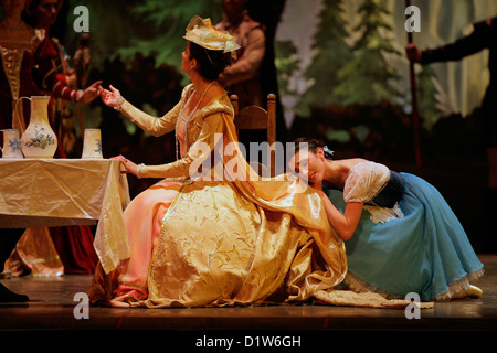 Staatliche Ballett of Georgia "Giselle" am Edinburgh Playhouse durchführen. Nino Gogua Stockfoto