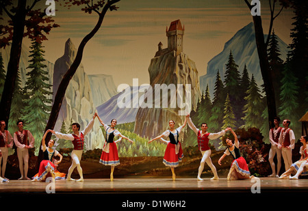 Staatliche Ballett of Georgia "Giselle" am Edinburgh Playhouse durchführen Stockfoto