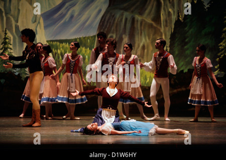 Staatliche Ballett of Georgia "Giselle" am Edinburgh Playhouse durchführen. Nino Gogua Stockfoto