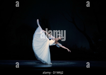 Staatliche Ballett of Georgia "Giselle" am Edinburgh Playhouse durchführen. Führenden Solisten Lali Kandelaki Stockfoto