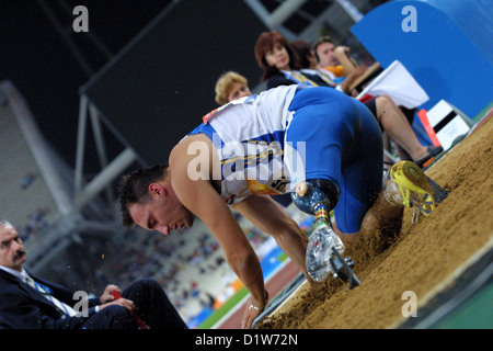 Weitsprung, Paralympischen Spiele Athen 2004 Stockfoto