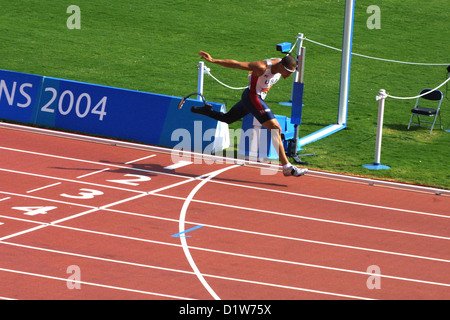 Gewinnen Sie, Paralympischen Spiele Athen 2004 Stockfoto