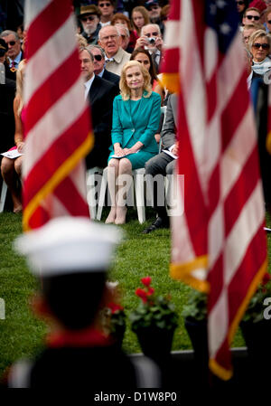 6. Januar 2013 - Yorba Linda, Kalifornien, USA - TRICIA NIXON COX besucht die Richard Nixon Centennial Geburtstagsfeier bei der Nixon Presidential Library. (Kredit-Bild: © Brian Cahn/ZUMAPRESS.com) Stockfoto