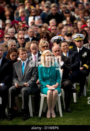 6. Januar 2013 - Yorba Linda, Kalifornien, USA - TRICIA NIXON COX besucht die Richard Nixon Centennial Geburtstagsfeier bei der Nixon Presidential Library. (Kredit-Bild: © Brian Cahn/ZUMAPRESS.com) Stockfoto
