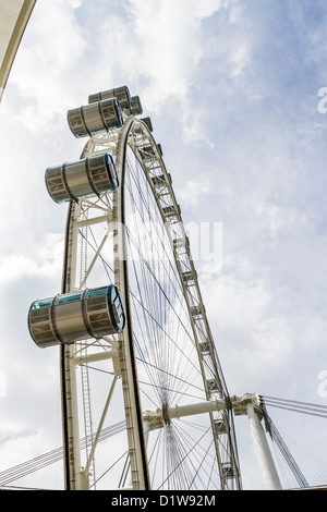 Singapore Flyer ist das größte Riesenrad der Welt. Stockfoto