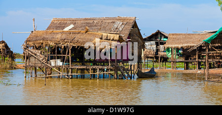 Schwimmenden Fischerdorf in Kambodscha Stockfoto