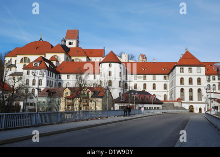 Das ehemalige Benediktinerkloster St. Mang, Füssen, Bayern, Deutschland. Stockfoto