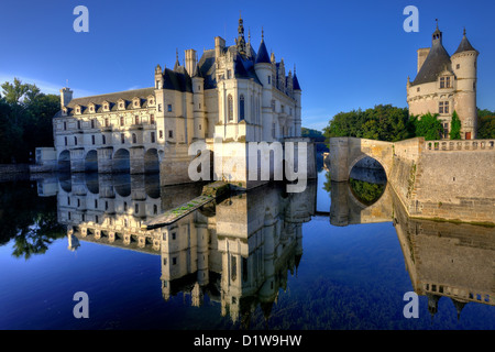 Chateau de Chenonceau im Loire-Tal Stockfoto