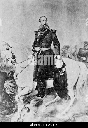 Kaiser Maximilian auf dem Pferderücken, um 1860 Stockfoto