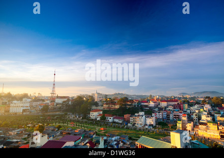 Dalat bei Sonnenaufgang, Süd-Zentral-Vietnam, Asien Stockfoto