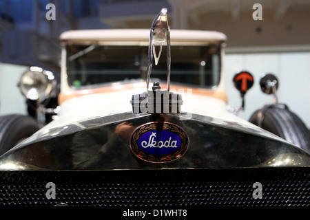 Skoda Auto Detailmuseum Mlada Boleslav Tschechische Republik Stockfoto