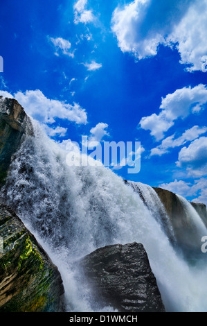 Blockwagen Sie Sap Wasserfall, Hochland. Buon Ma Thuot, Dak Lak, Vietnam Stockfoto