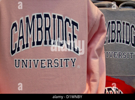 Universität Cambridge Kleidung schröpft Hoodies Stockfoto