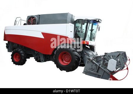 Moderne Rot kombinieren separat auf einem weißen Hintergrund Stockfoto