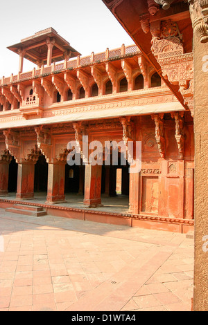 Blick auf Agra Fort in Agra, Zentralindien. Stockfoto