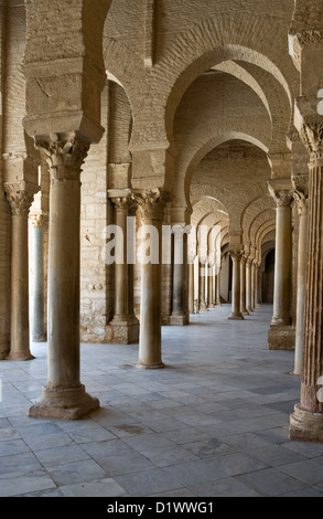 Tunesien, Kairouan, die Sidi Oqba-Moschee-Olso bekannt als die große Moschee Stockfoto