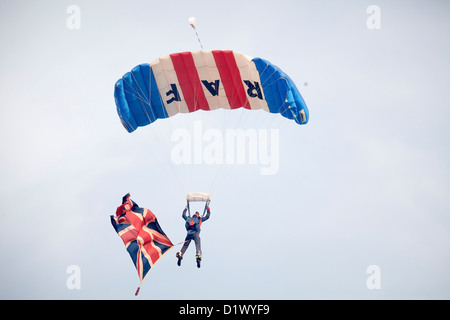 Fallschirm-Displays zu Bristol internationale Ballon-Fiesta 2012 Stockfoto