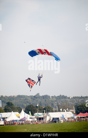 Fallschirm-Displays zu Bristol internationale Ballon-Fiesta 2012 Stockfoto