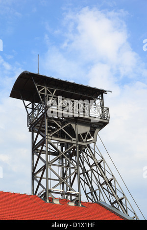 Minenschacht in der berühmten Salzbergwerk in Wieliczka, Polen. Stockfoto
