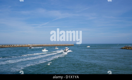 Angeln am Sebastian Inlet an der Ostküste von Florida Stockfoto