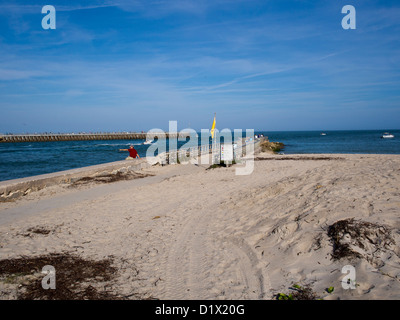 Angeln am Sebastian Inlet an der Ostküste von Florida Stockfoto