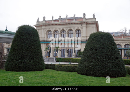 Der Stadtpark Seite der Kursalon Hübner in Wien, Österreich. Stockfoto