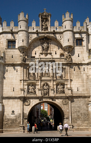 Arco de Santa María Burgos Castilla León Spanien Stockfoto
