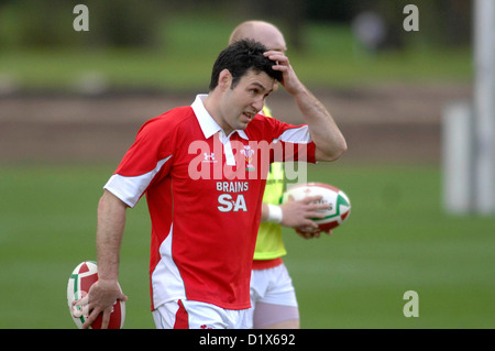 Wales Rugby-Training im Vale Resort in Cardiff vor ihren Herbst Reihe von Länderspielen im Jahr 2009. Nur zur redaktionellen Verwendung. Stockfoto