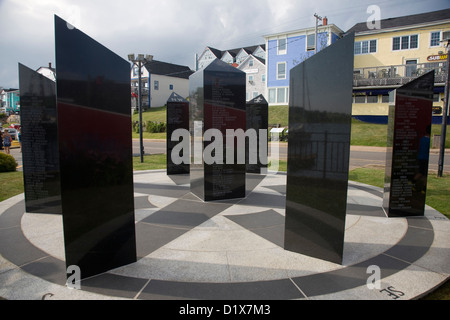 Fischer Denkmal in Lüneburg in Nova Scotia, Kanada Stockfoto