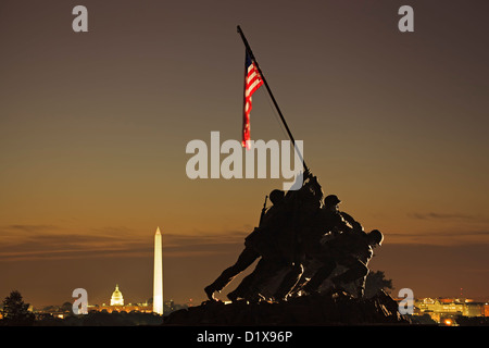 Iwo Jima Memorial (US Marine Corps War Memorial), Arlington, Virginia (Washington, DC) USA Stockfoto