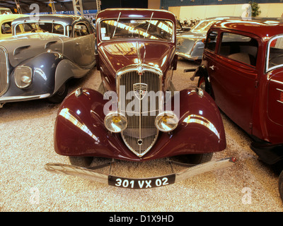 Automobil-Museum Reims Champagne 1936 Peugeot 301D Stockfoto