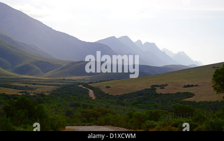 Langeberge-Gebirge in der Nähe von Riversdale, Klein Karoo, Südafrika Stockfoto