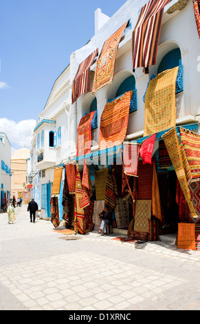 Tunesien, Kairouan, einem Teppichgeschäft in der Mesina Stockfoto