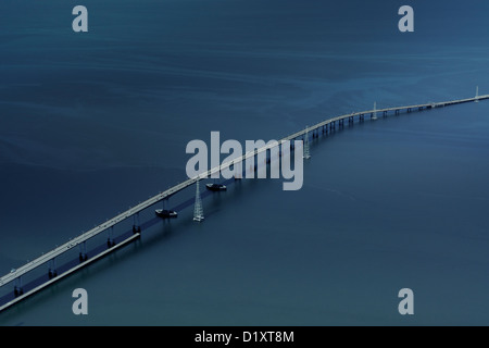 San Mateo Hayward Bridge, San Francisco Bay, Kalifornien, USA Stockfoto