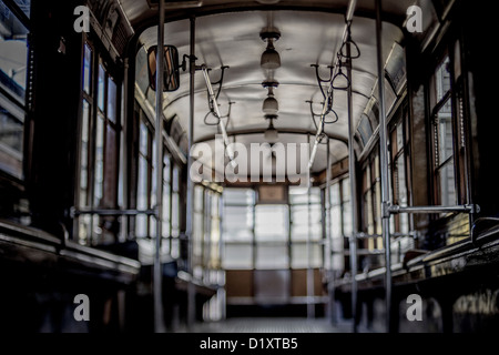 Leerer Straße Auto Wagen Stockfoto