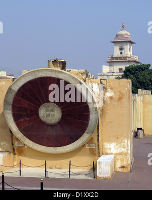 Astronomische Instrumente in Jantar Mantar Sternwarte - Jaipur, Rajasthan, Indien Stockfoto