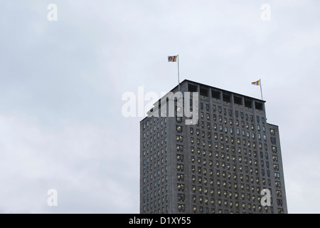 Vereinigtes Königreich, LONDON: The Shell Centre gelegen mit Blick auf das Südufer der Themse am 7. Januar 2013 abgebildet ist Stockfoto