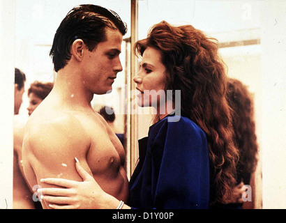 Madrid-Verbindung Instant Gerechtigkeit Michael Pare, Tawny Kitaen Das Callgirl Virginia (Tawny Kitaen) glaube Scott Youngblood Stockfoto
