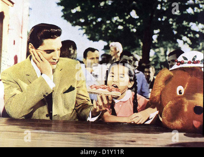 Ob Blond, Ob Braun...  Es geschah am weltweit faire Elvis Presley, Vicky Tiu Auf Einer Messe Macht Pilot Mike Edwards (Elvis Stockfoto